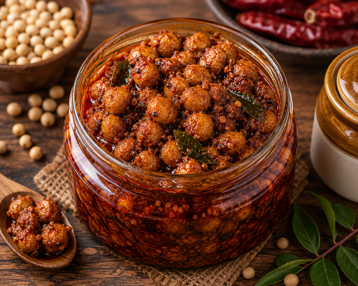 Homemade Soyabean Pickle